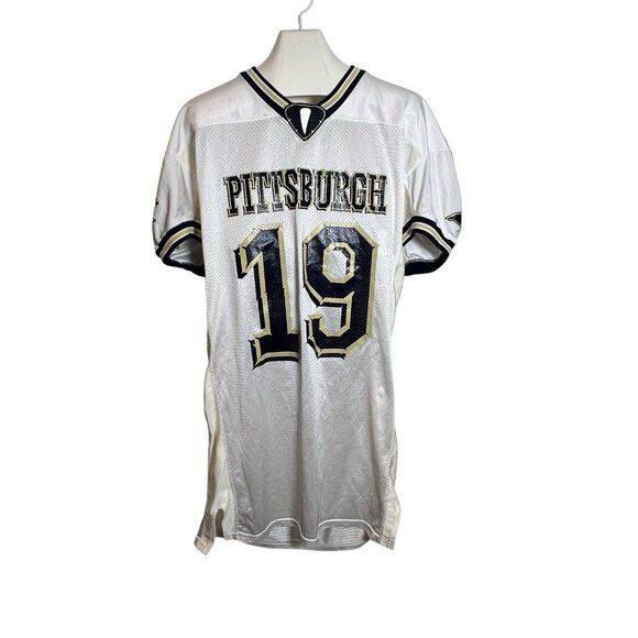 University of Pittsburgh Pitt Panthers Game Worn Football Jersey 90s Y2K Size 48 - Picture 1 of 12